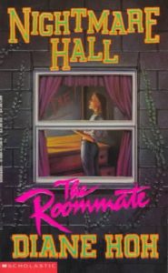 cover of The Roommate, with a girl standing in front of a window staring in horror at something offscreen