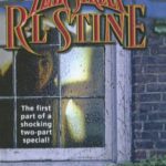 cover of Fear Hall The Beginning by R. L. Stine shows a white girl behind a window looking out and appearing scared