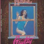 book cover with window looking into white girl in blue bathing suit drowning in water