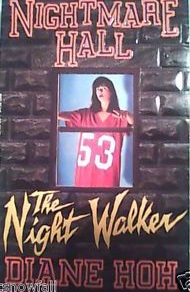 Diane Hoh - Night Walker, window looking into a girl in a sports jersey with her arms out in front of her