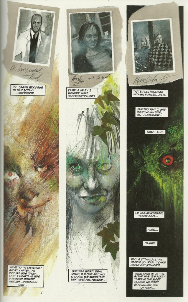 Floronic Man, Poison Ivy, and Swamp Thing in "Black Orchid"